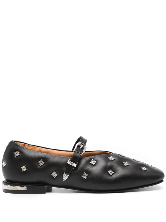 Toga Pulla stud-embellished ballet flats 