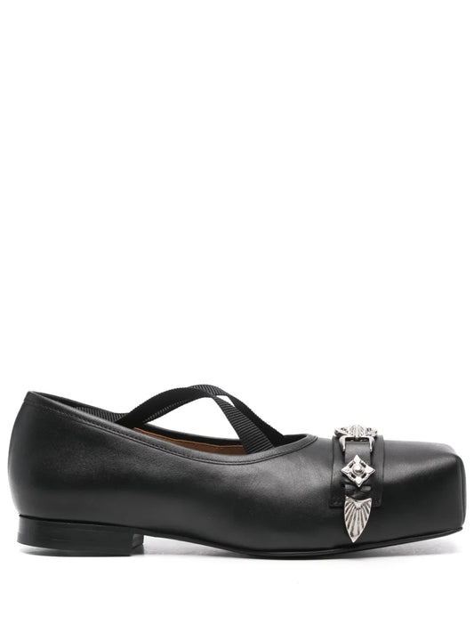 Toga Pulla metallic-detail ballet flats 
