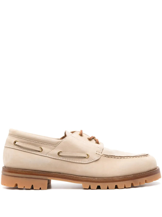 Eleventy leather boat shoes
