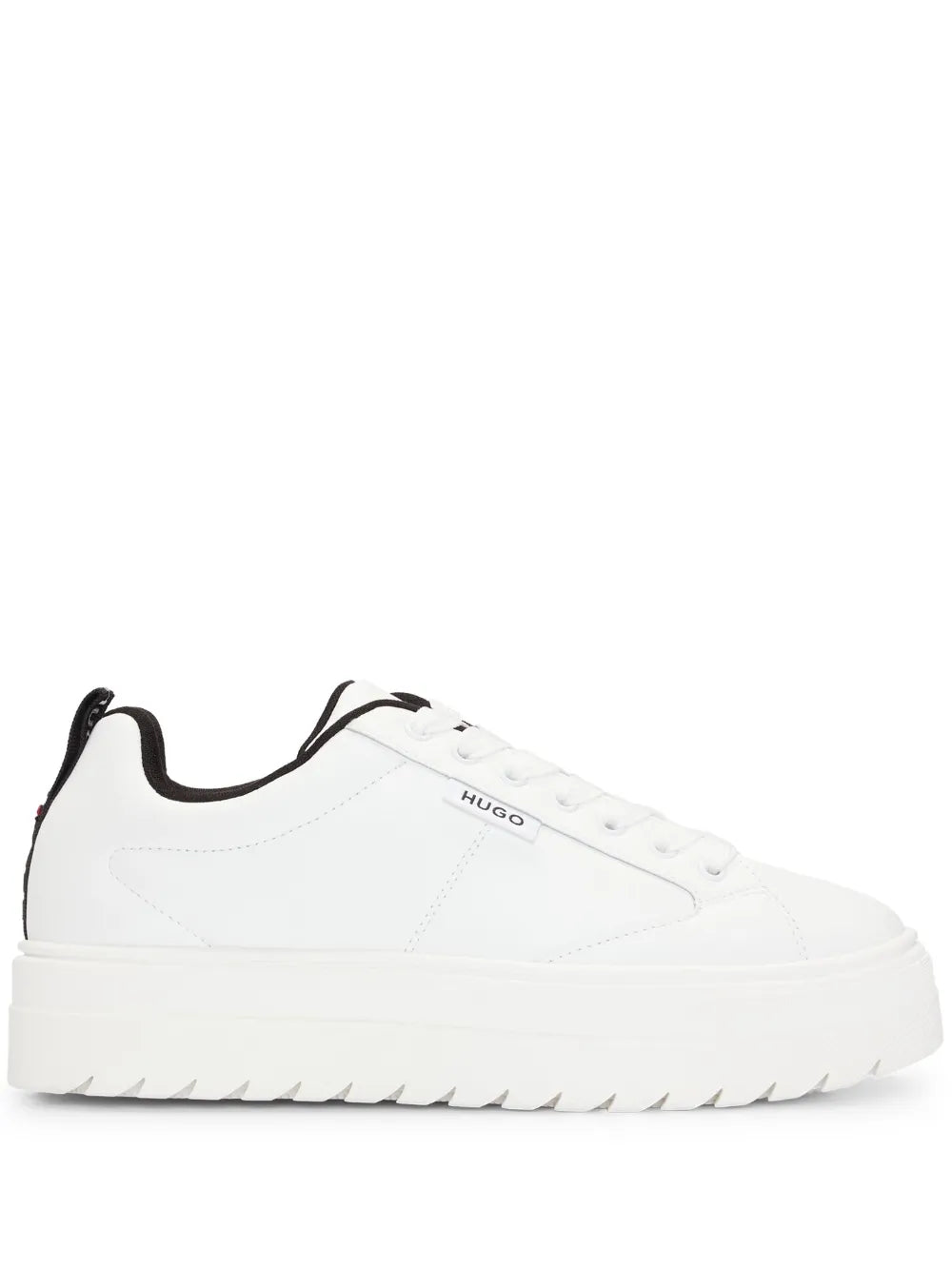 HUGO logo-patch platform sneakers