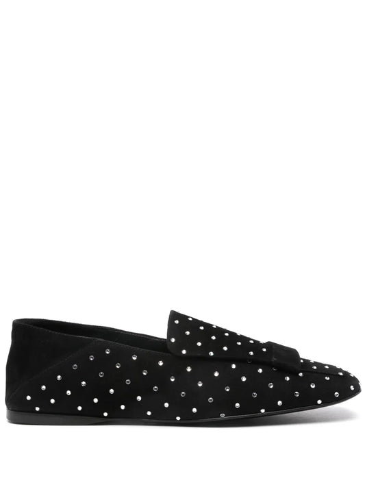 Sergio Rossi crystal-embellished ballerinas