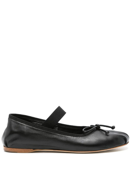 Semicouture knot-detail ballet flats