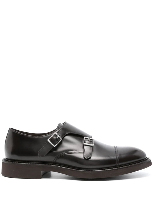 Doucal's double-buckle monk shoes