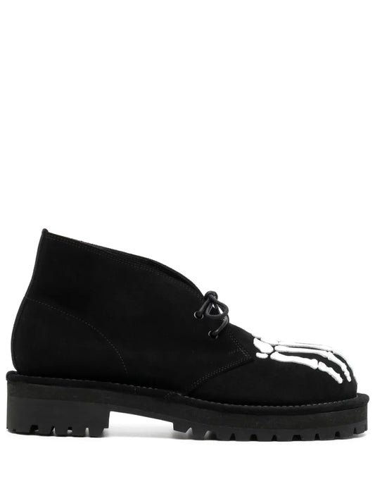 Takahiromiyashita The Soloist skeleton-print Derby shoes