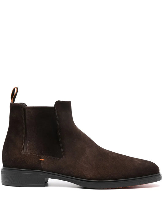 Santoni suede Chelsea boots
