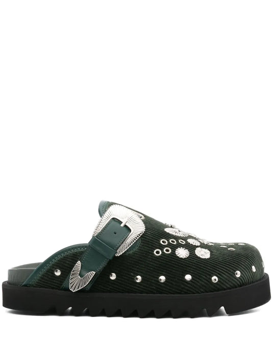 Toga Virilis eyelet-metal slippers