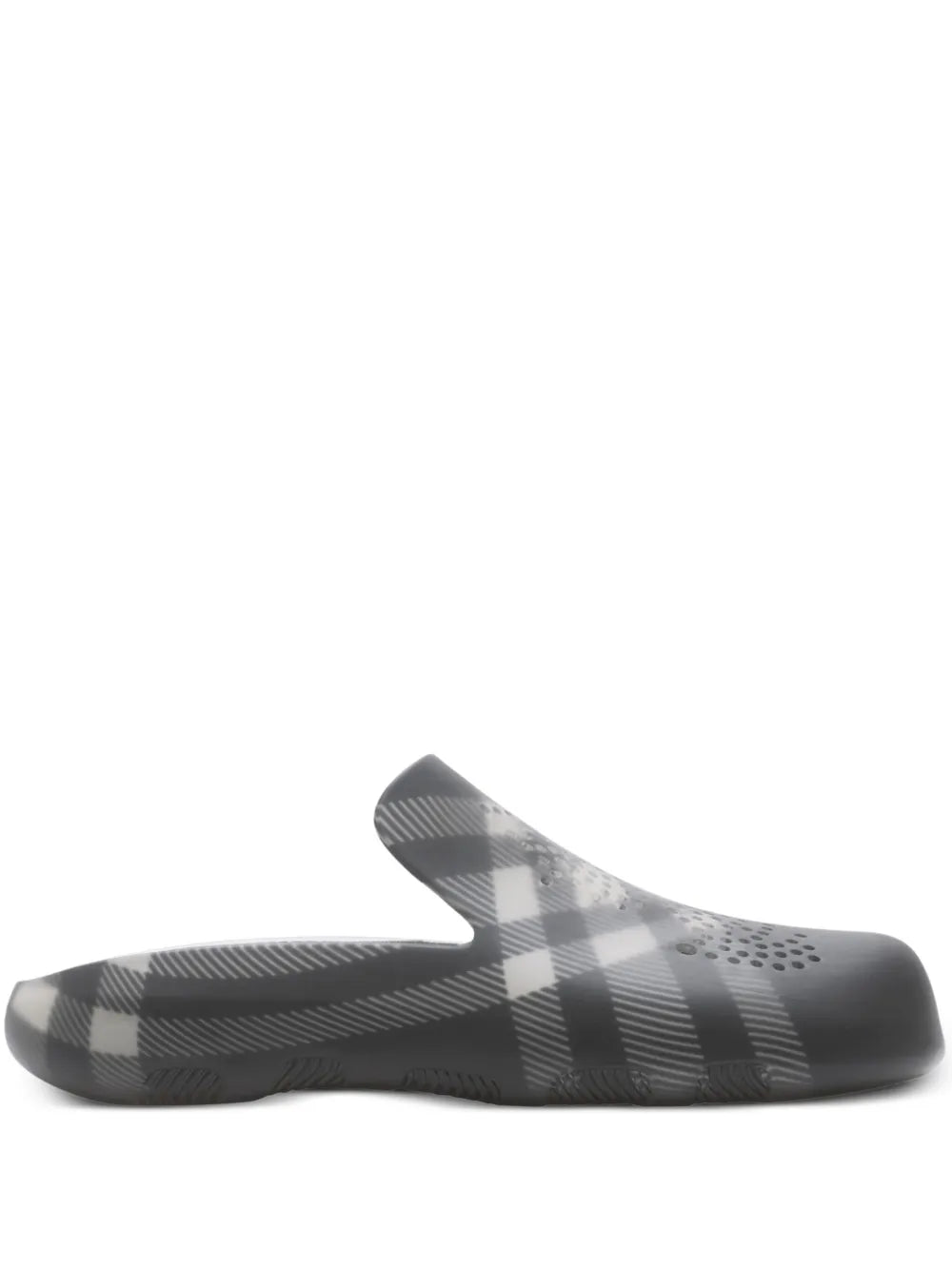 Burberry Stingray check clogs