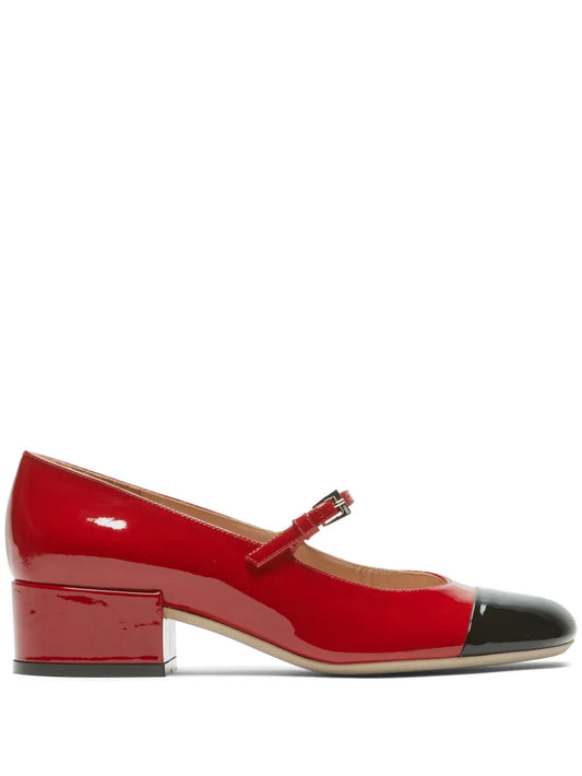 Nº21 Mary Jane leather ballerinas