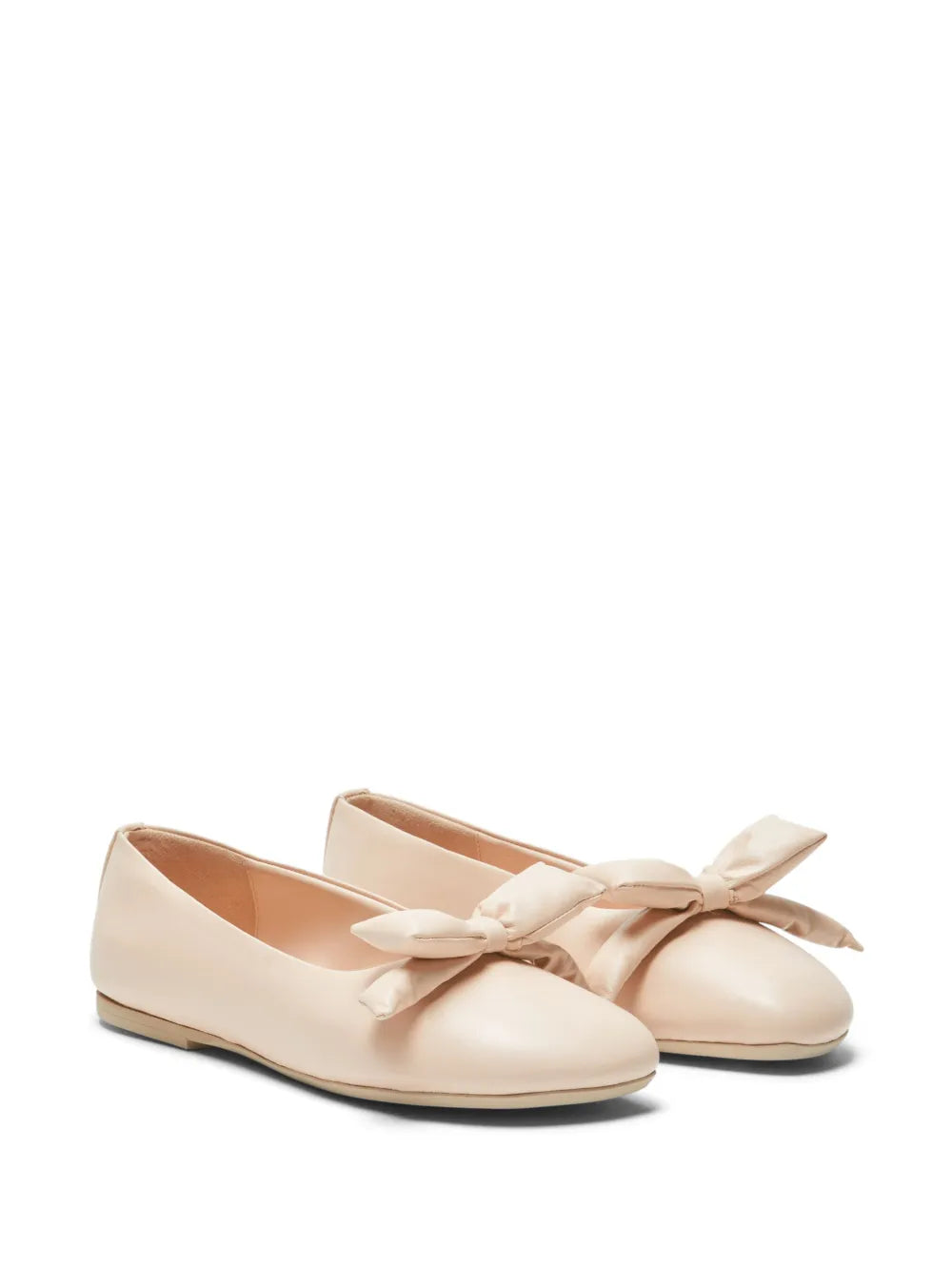 Nº21 bow-detailing leather ballerina shoes