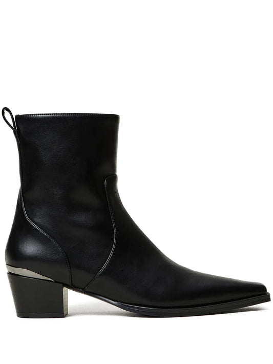 TWINSET 50mm laminated-panel ankle boots