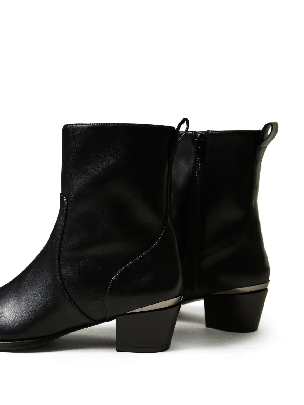 TWINSET 50mm laminated-panel ankle boots