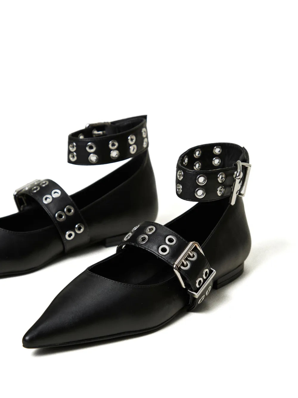 TWINSET strap-detail ballet flats 