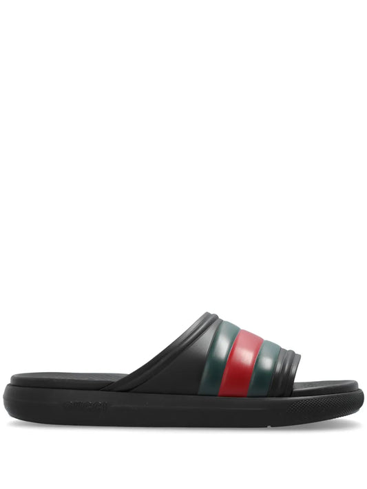 Gucci Web-stripe slides