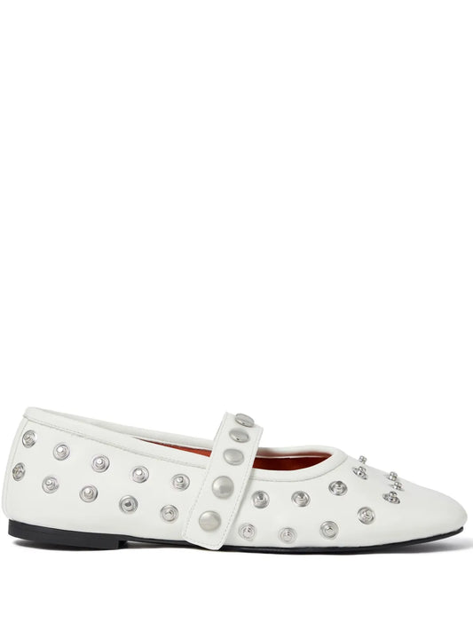 Stella McCartney stud-embellished ballerinas