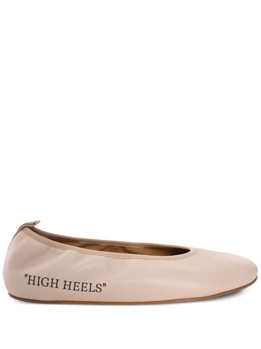 Off-White High Heels ballerina shoes