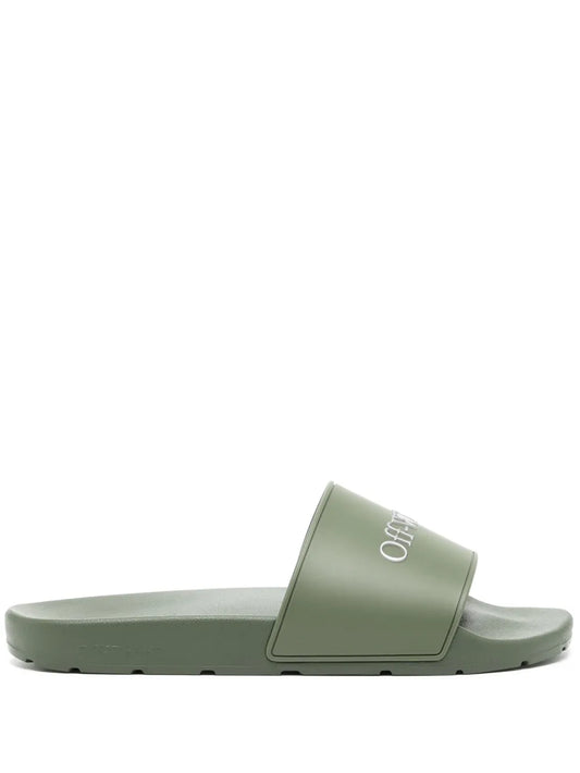 Off-White bookish sliders