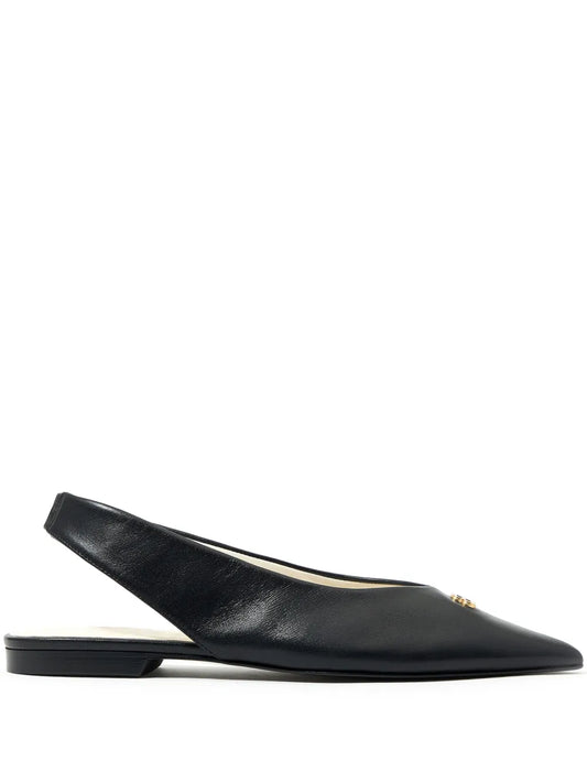 Bimba y Lola slingback leather ballerina shoes 