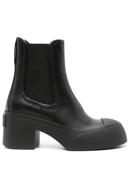Marni 65mm logo-raised Chelsea boots