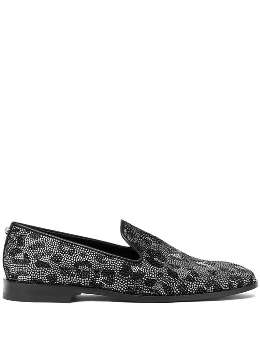 Versace leopard-print loafers