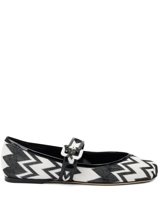 Missoni Zigzag-pattern ballerinas