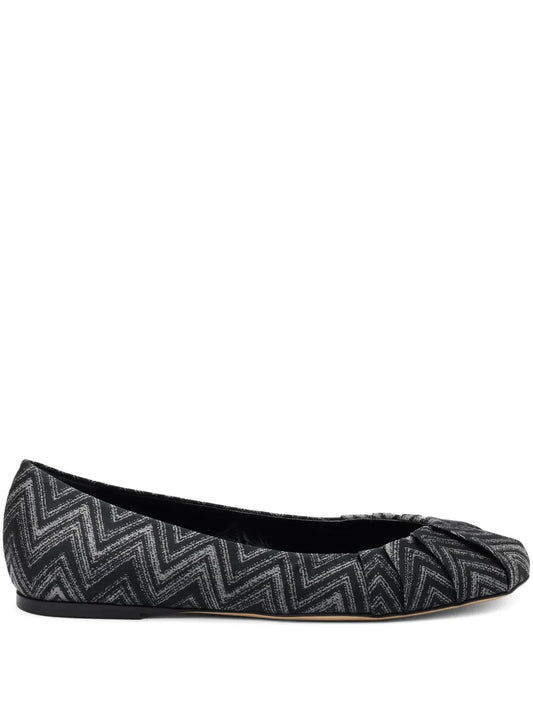 Missoni Zigzag-pattern ballerinas