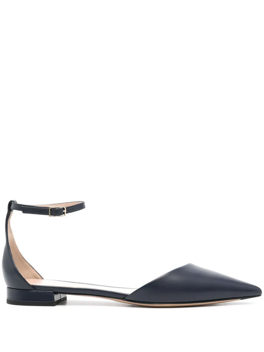 Giorgio Armani leather ballet flats