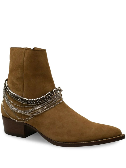 AMIRI 35mm chain suede boots