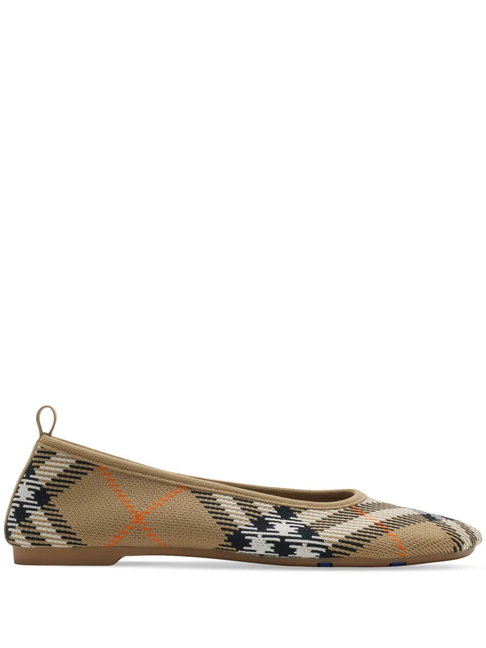 Burberry checkered knitted ballerina shoes
