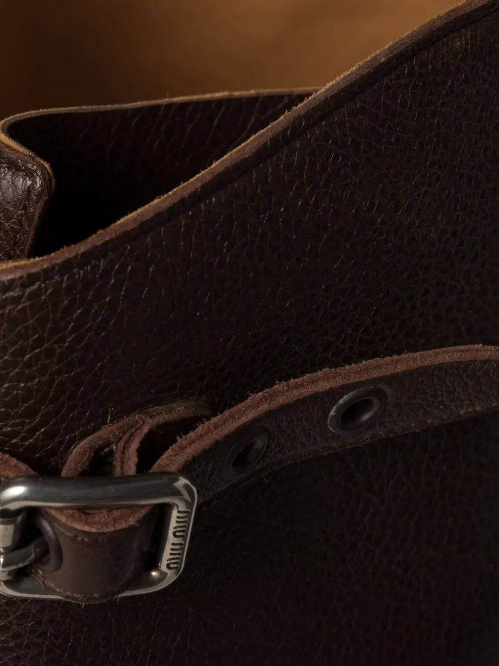 Miu Miu lace-up leather boots