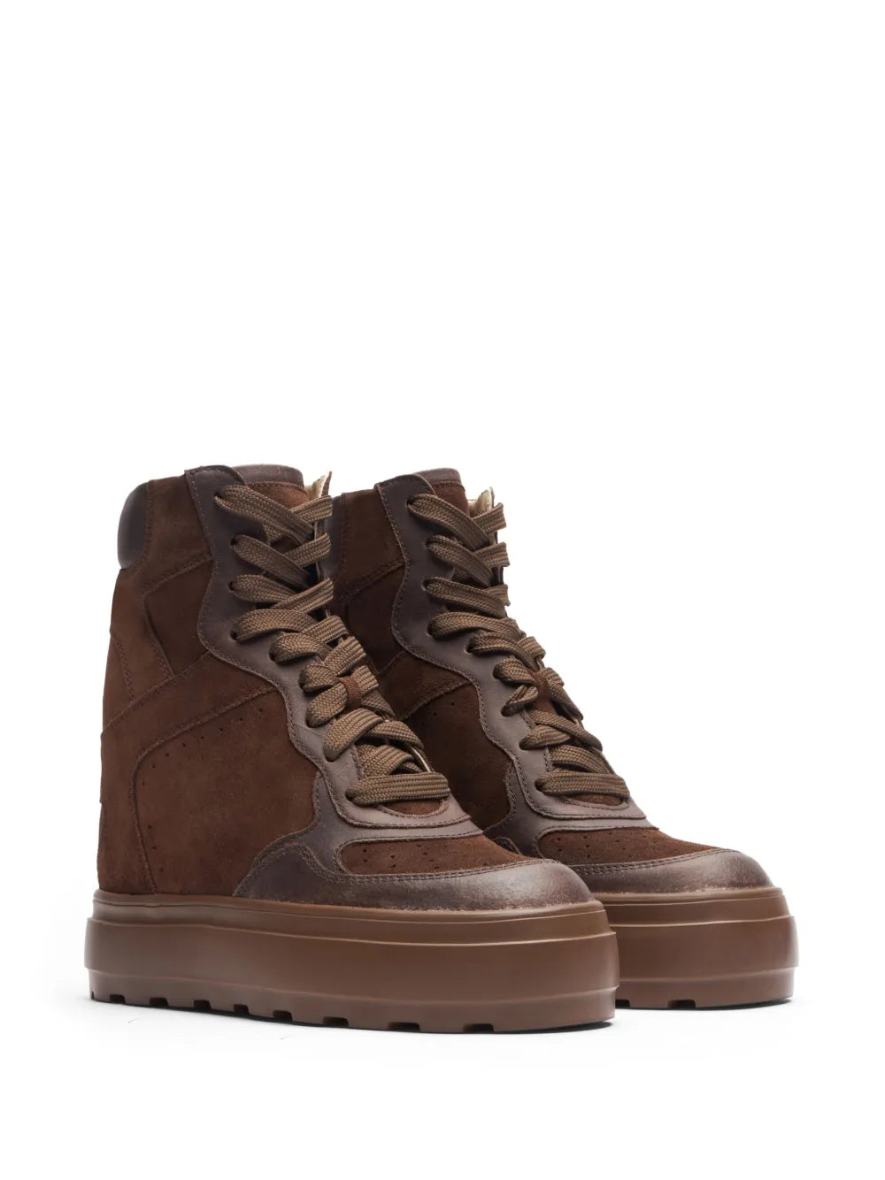 Casadei high-top suede sneakers