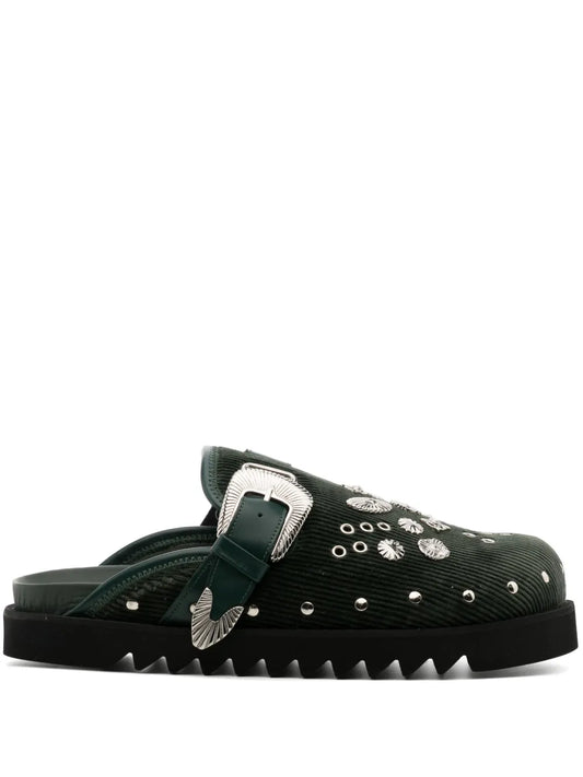Toga Virilis eyelet metal mules