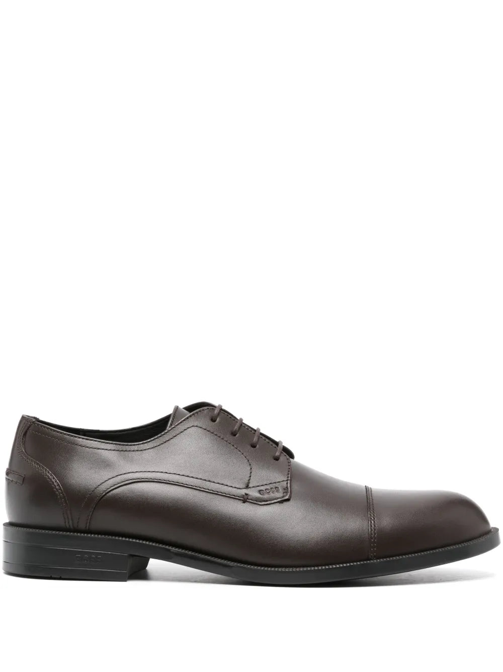BOSS logo-debossed derby shoes