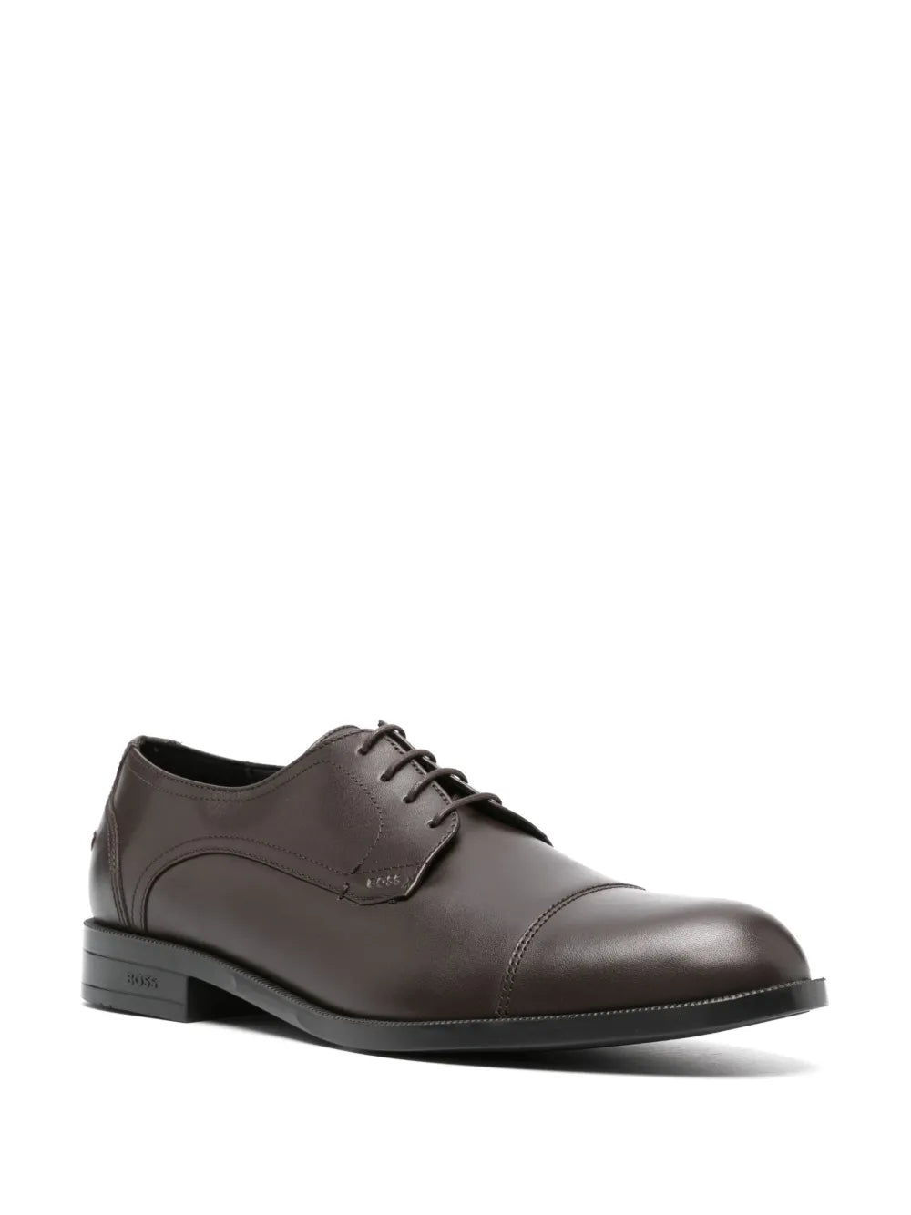 BOSS logo-debossed derby shoes