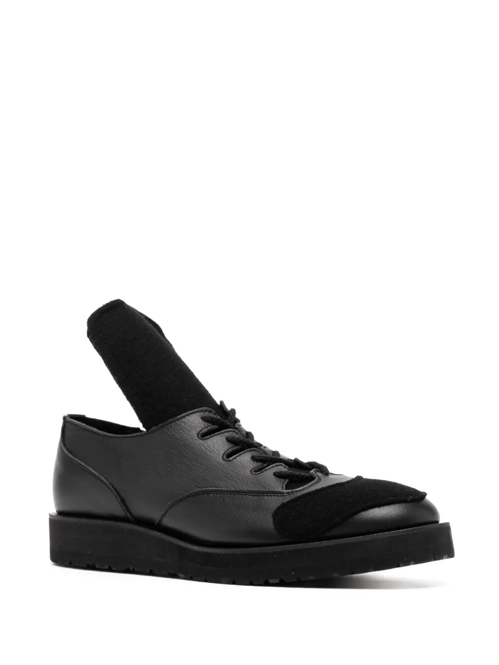 Yohji Yamamoto lace-up leather Derby shoes