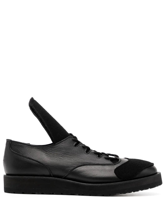 Yohji Yamamoto lace-up leather Derby shoes
