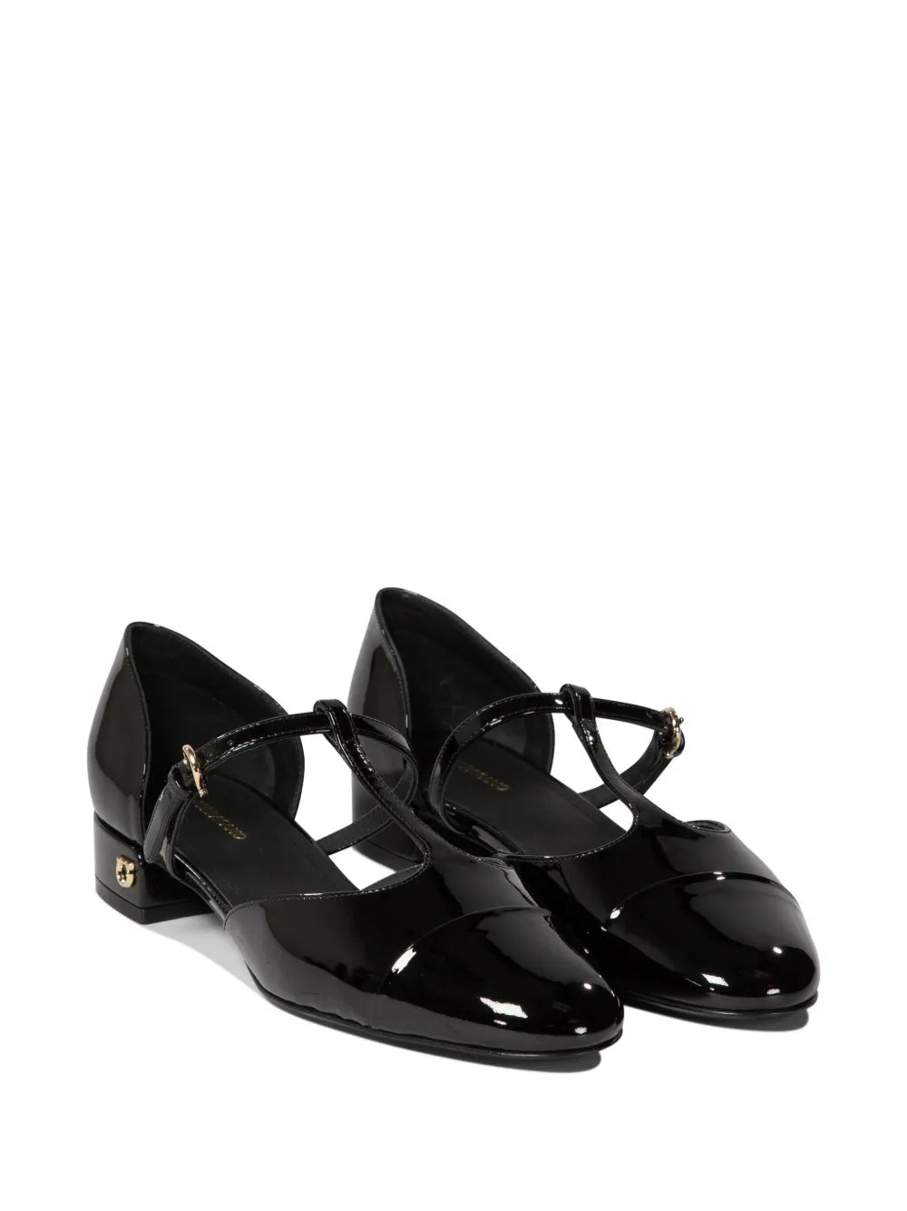 Ferragamo T-strap ballerina shoes
