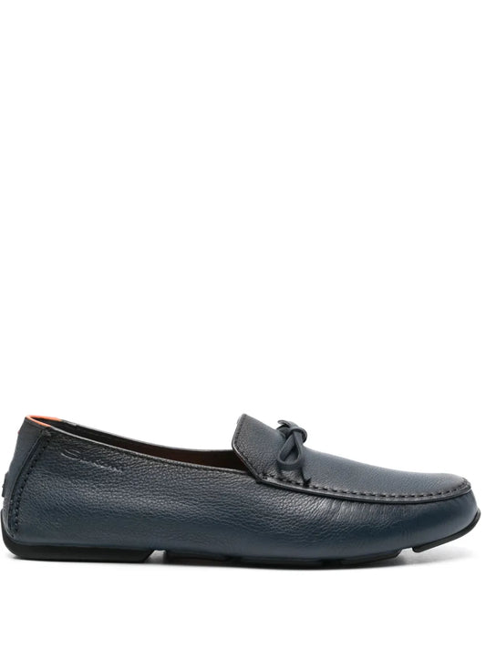 Santoni bow loafers
