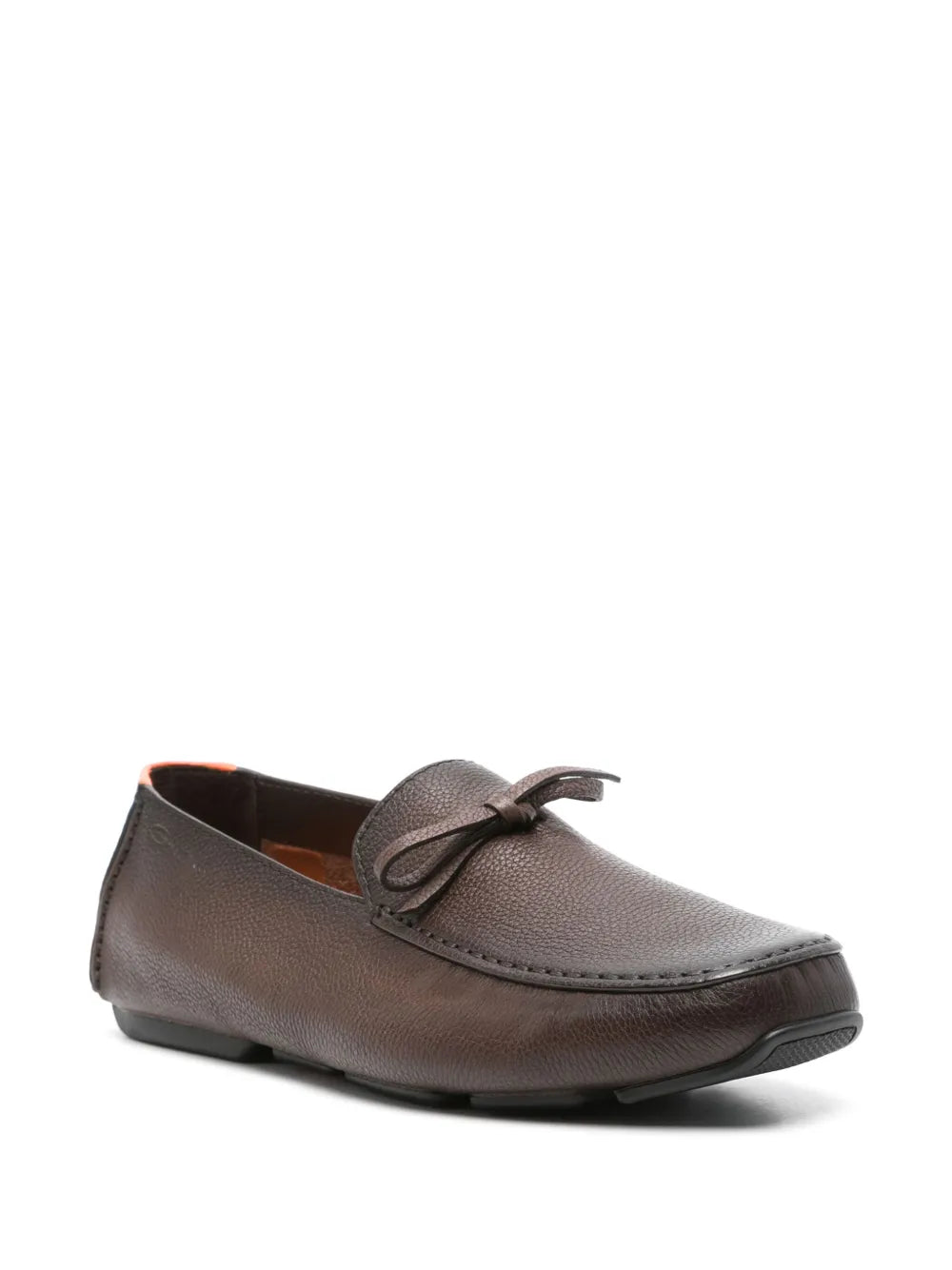 Santoni leather loafers