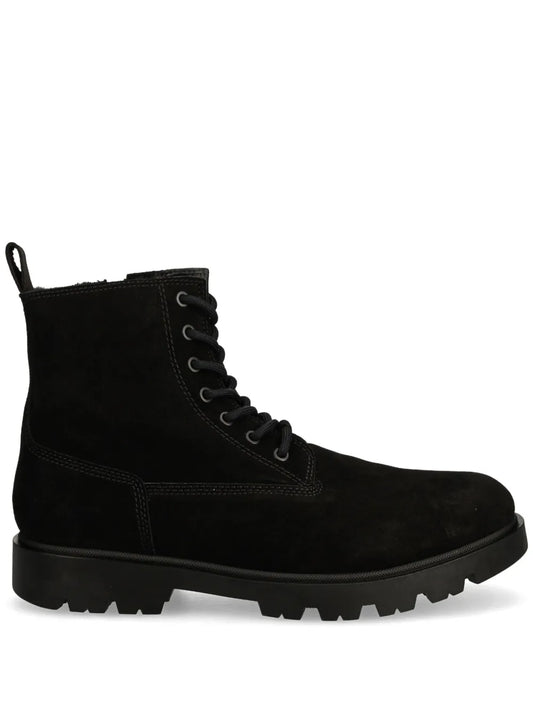 BOSS lace up suede boots 