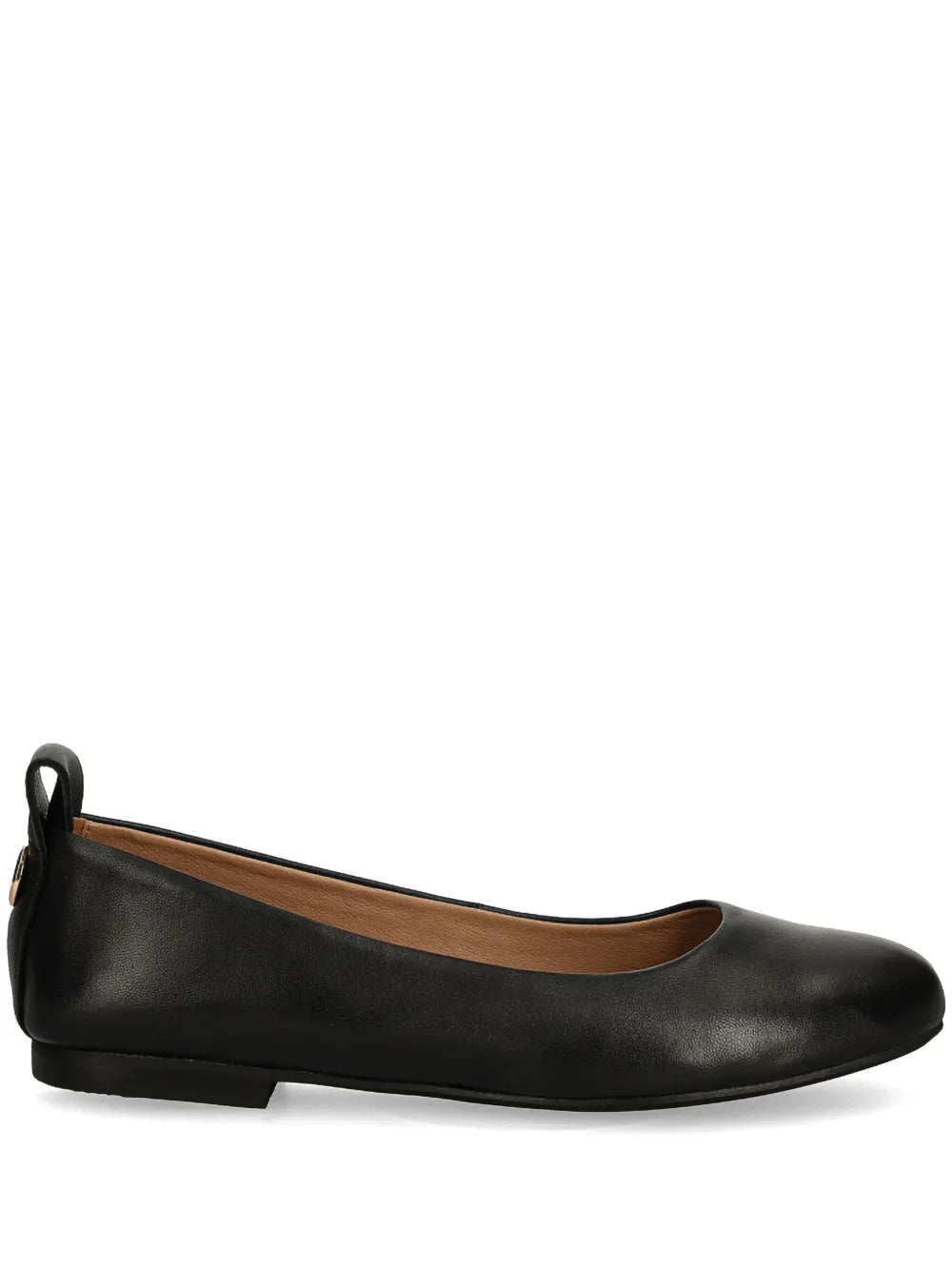 BOSS logo-plaque ballerina shoes