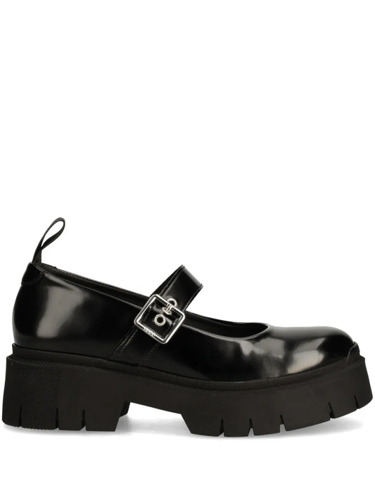 HUGO round-toe buckled brogues