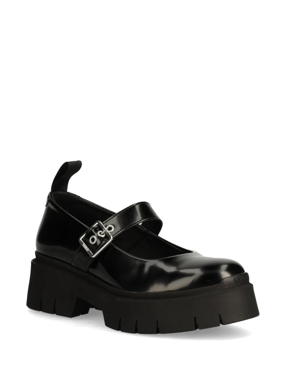 HUGO round-toe buckled brogues