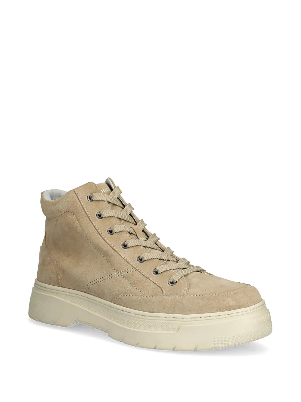 HUGO logo-patch hi-top sneakers