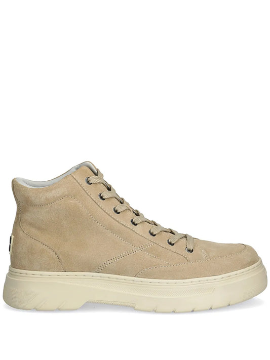 HUGO logo-patch hi-top sneakers