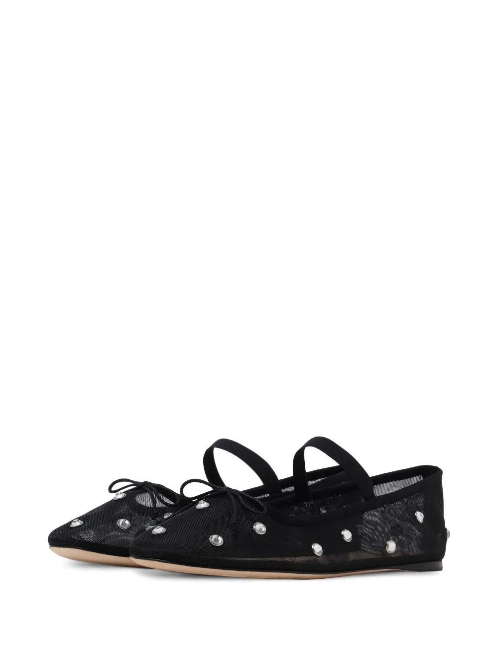 Loeffler Randall crystal-embellished ballerina shoes