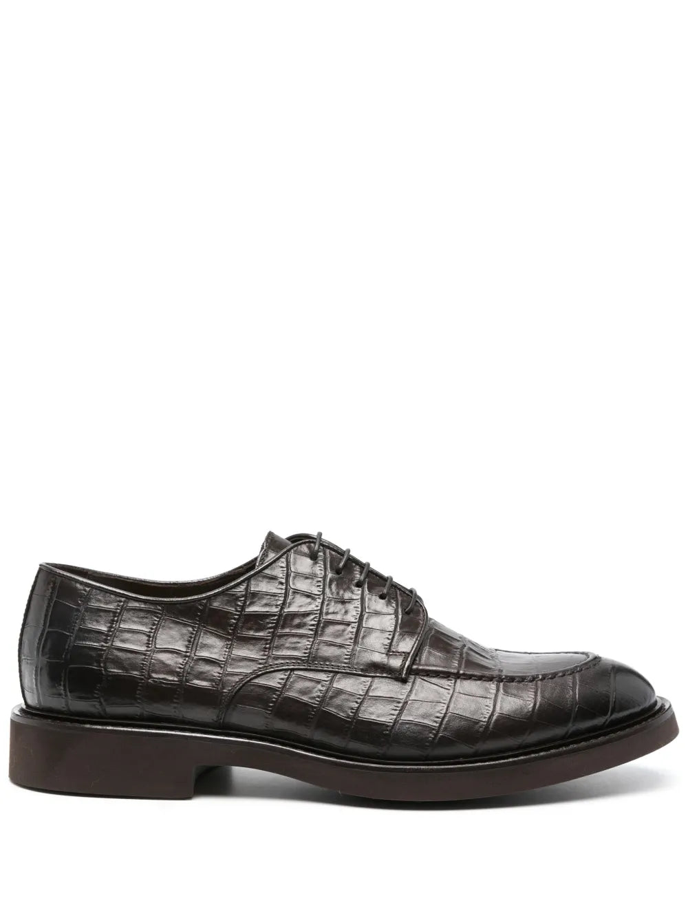 Doucal's crocodile-effect oxford shoes