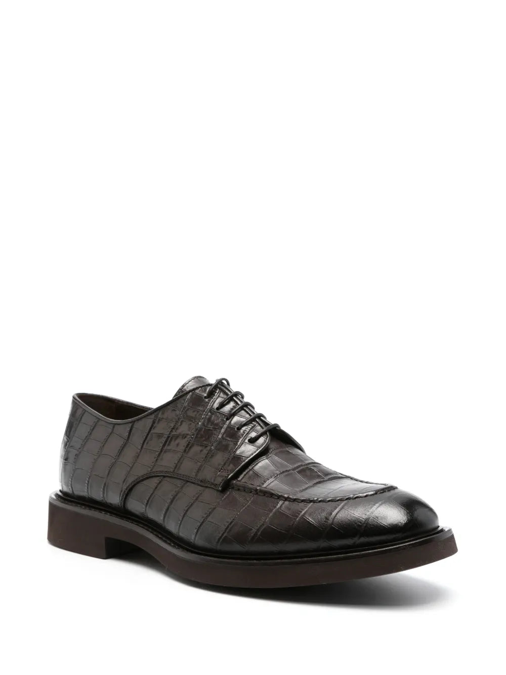 Doucal's crocodile-effect oxford shoes