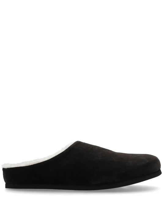 Common Projects shearling clogs