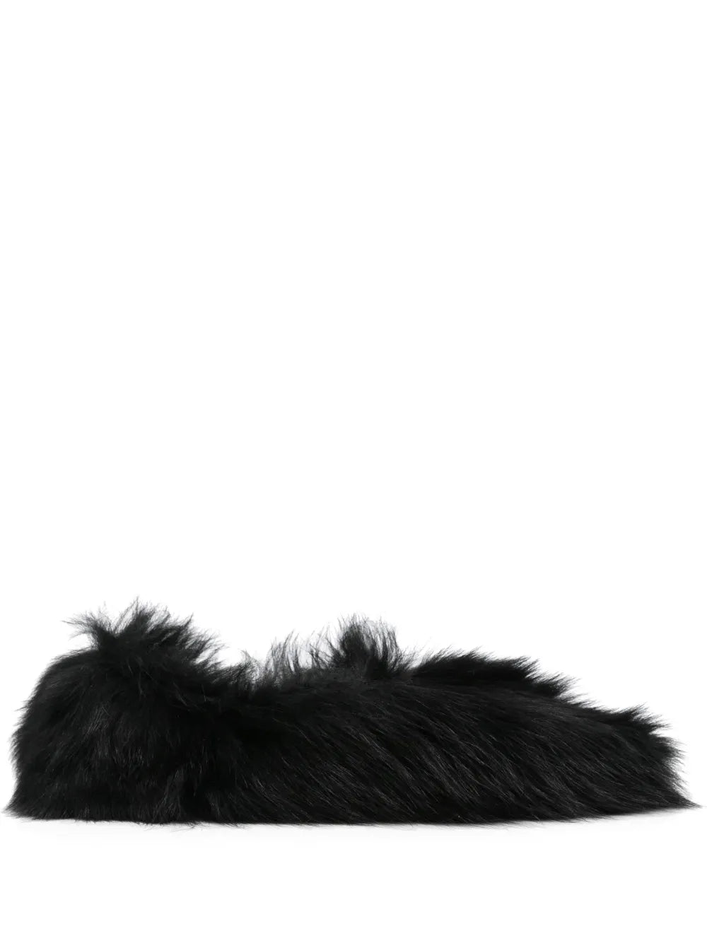 Jil Sander faux-fur ballerina shoes