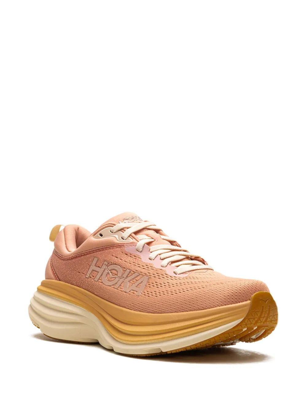 HOKA Bondi 8 "Sandstone/Cream" sneakers